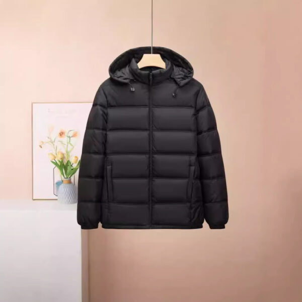 Men's Cotton-padded Coat Thickened Hooded Cotton-padded Jacket - Image 5