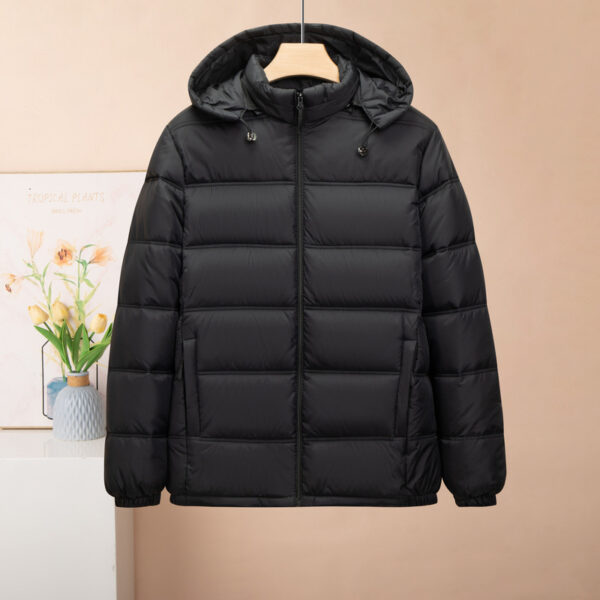 Men's Cotton-padded Coat Thickened Hooded Cotton-padded Jacket - Image 8