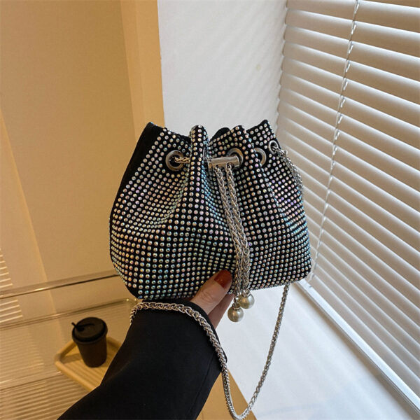 Diamond Drawstring High-grade Chain Crossbody Bag - Image 5