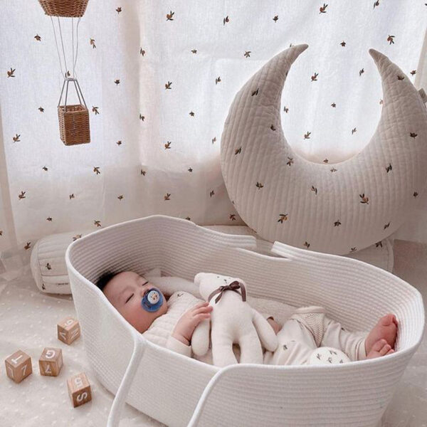 European Style Cotton Rope Crib Creative Baby Basket - Image 7