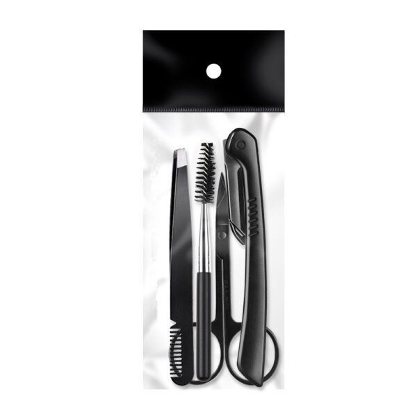 Beauty Tools Black Eyebrow Trimming Set - Image 2