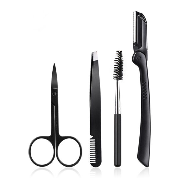 Beauty Tools Black Eyebrow Trimming Set - Image 5