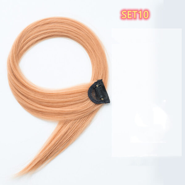 Gradient Color Straight Hair Piece High Temperature Silk Curly Hair - Image 10