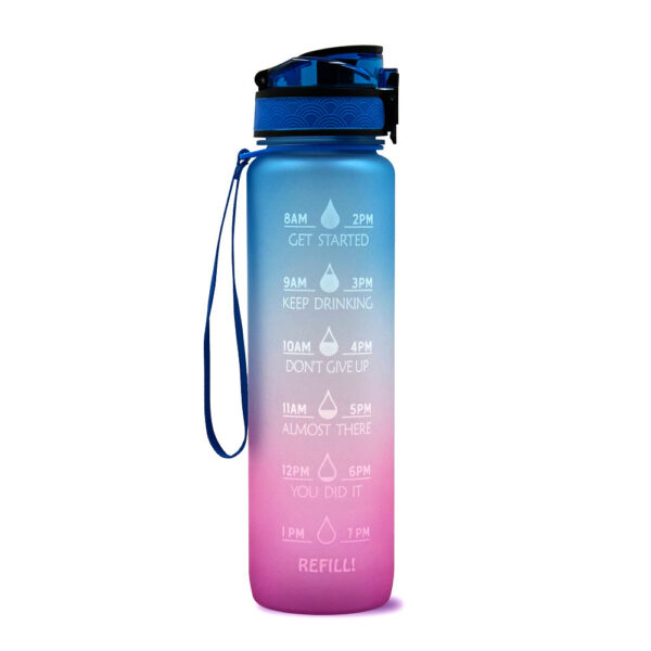 1L Tritan Water Bottle With Time Marker Bounce Cover Motivational Water Bottle Cycling Leakproof Cup For Sports Fitness Bottles - Image 8