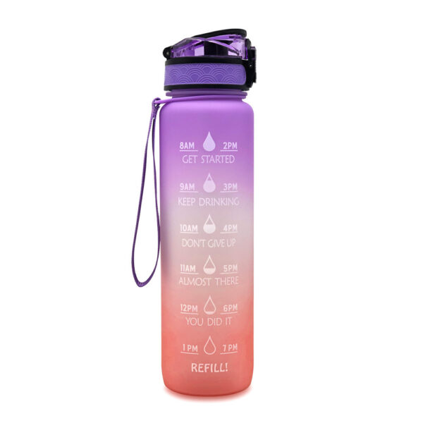 1L Tritan Water Bottle With Time Marker Bounce Cover Motivational Water Bottle Cycling Leakproof Cup For Sports Fitness Bottles - Image 10