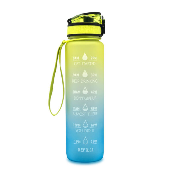 1L Tritan Water Bottle With Time Marker Bounce Cover Motivational Water Bottle Cycling Leakproof Cup For Sports Fitness Bottles - Image 3