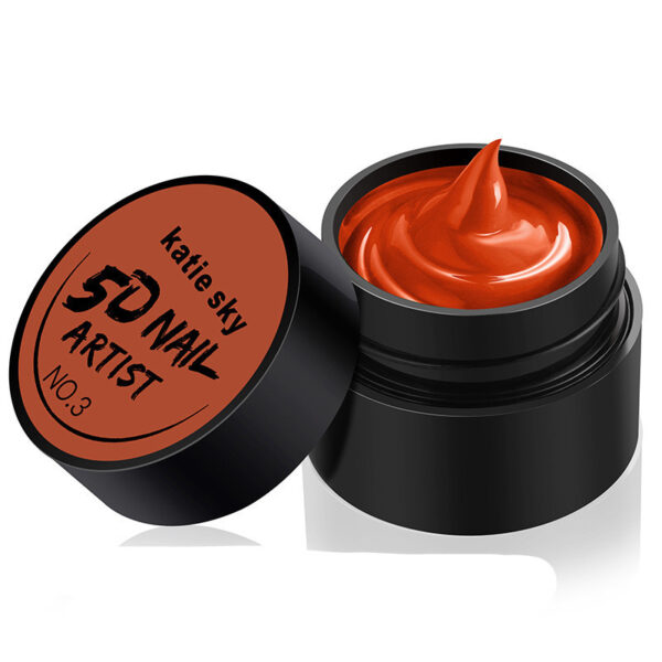 Painted Metal Painted Glue 5D Three-dimensional Nail Phototherapy Pull Line Nail Polish Glue - Image 4