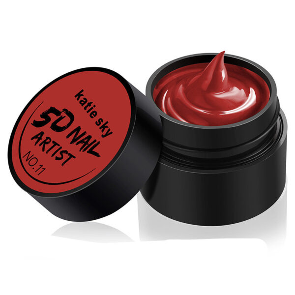 Painted Metal Painted Glue 5D Three-dimensional Nail Phototherapy Pull Line Nail Polish Glue - Image 3