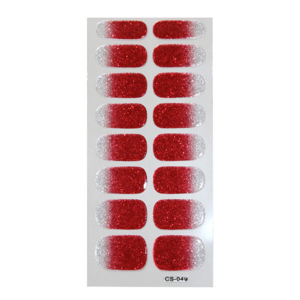 Gradient Onion Powder Manicure Tearable Color Nail Sticker - Image 8