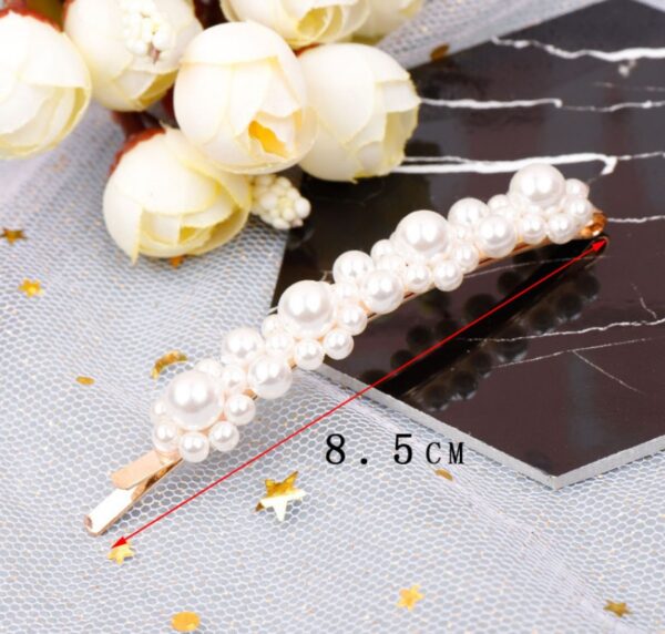 Pearl Hairpin Ins Net Red Word Clip Female Adult Clip Bb Clip Hairpin Bangs Clip Headdres - Image 5