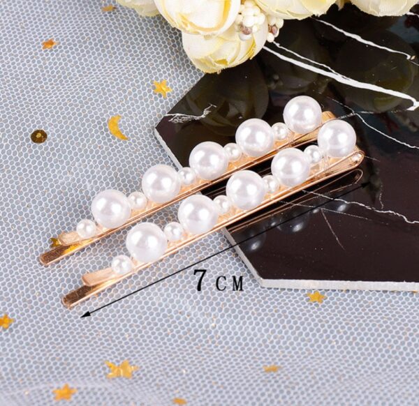 Pearl Hairpin Ins Net Red Word Clip Female Adult Clip Bb Clip Hairpin Bangs Clip Headdres - Image 4