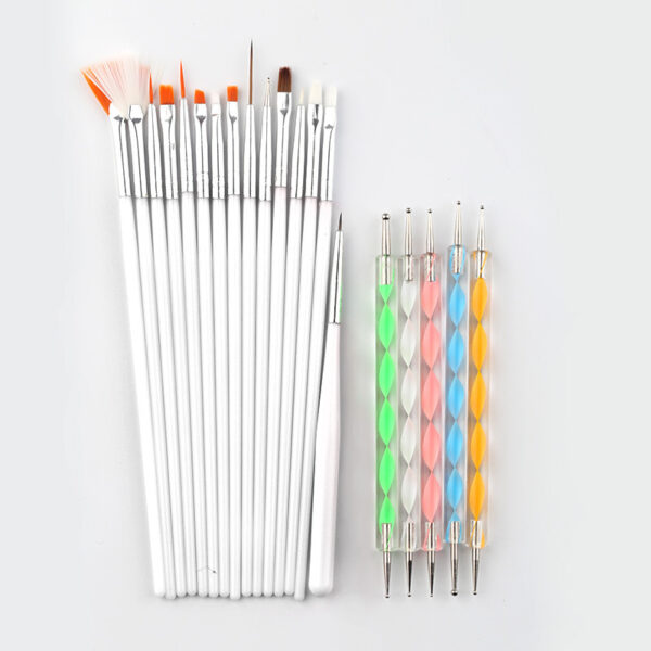 Nail Brush 20 Sets Of Color Painting Light Therapy Point Drill Pen