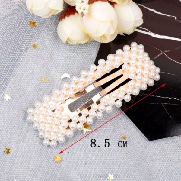 Pearl Hairpin Ins Net Red Word Clip Female Adult Clip Bb Clip Hairpin Bangs Clip Headdres - Image 8