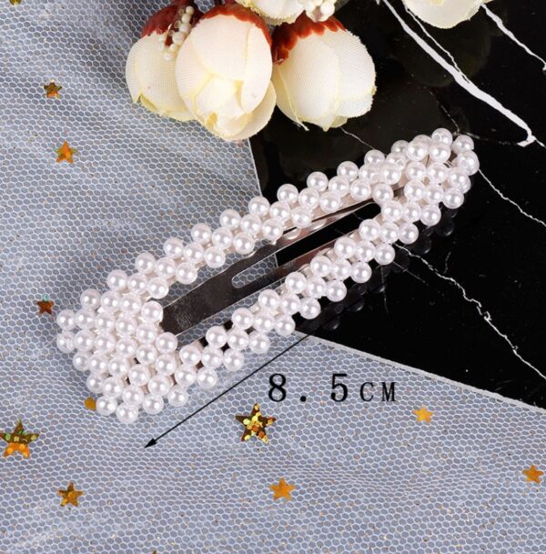 Pearl Hairpin Ins Net Red Word Clip Female Adult Clip Bb Clip Hairpin Bangs Clip Headdres - Image 6