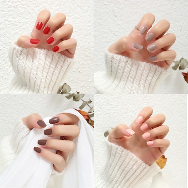 Thermal Semi-curing Nail Beauty Full Stickers Phototherapy Gel - Image 3