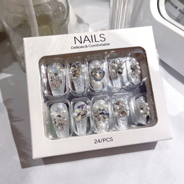 Rhinestone Manicure Wear Nail Pure Desire Wind Nail Patch Wear Nail Diamond Nail Stickers - Image 3