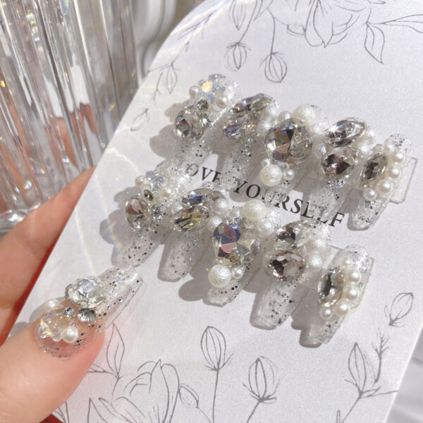 Rhinestone Manicure Wear Nail Pure Desire Wind Nail Patch Wear Nail Diamond Nail Stickers - Image 9