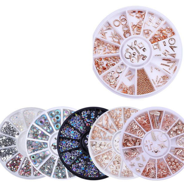 Color 12 Grid Mixed Disc Nail Sequins - Image 2