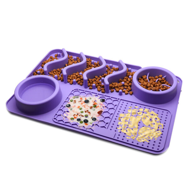 Dog Silicone Licking Pad Pet Licking Mat Silicone Smelling Mat Multifunctional Food Bowl Pets Supplies - Image 3