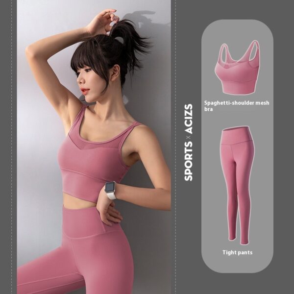 High Waist And Hip Lifting Exercise Fitness Suit For Women - Image 3